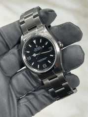 2002 Rolex Explorer 36mm 114270 Stainless Steel Men's Black Watch Swiss Made