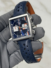 2022 Tag Heuer Monaco X Gulf 39mm CBL2115 Automatic Men's Watch - Box/Papers