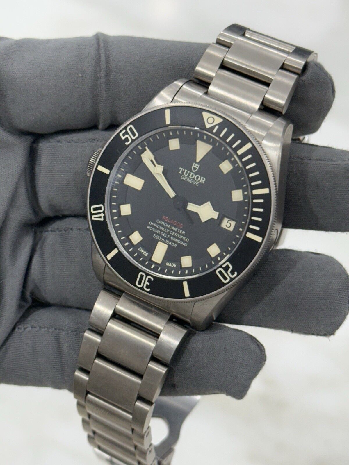 2017 Tudor Pelagos LHD Mens Black Watch 25610TNL Titanium Automatic Watch B/P