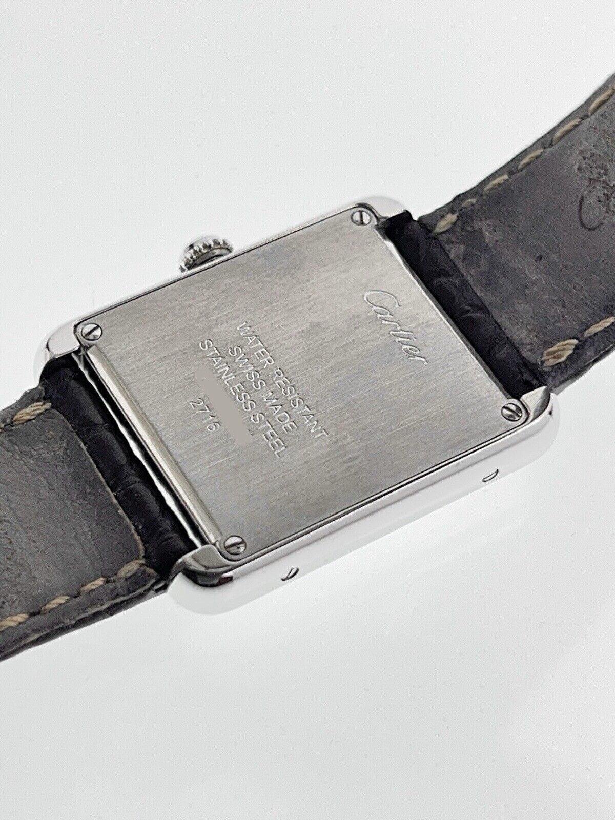 2007 Cartier Tank Steel Silver Color Dial 24mm Quartz Women’s Watch W1018255