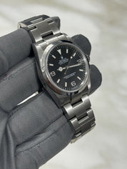2002 Rolex Explorer 36mm 114270 Stainless Steel Men's Black Watch Swiss Made