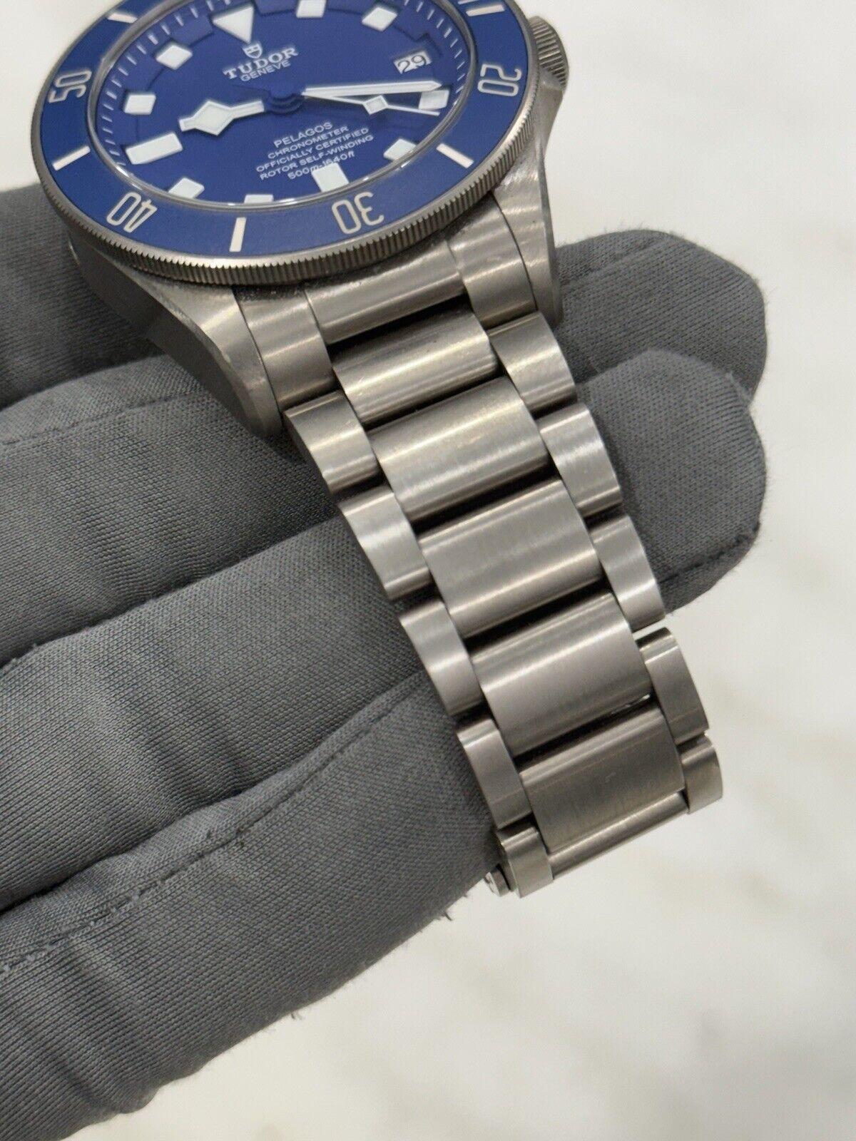 2019 Tudor Pelagos BLUE Titanium 42mm 25600TB Automatic Dive Date Watch With B&P