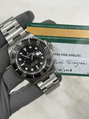 2018 Rolex Sea Dweller Red Letter Steel Black Dial 43mm Men’s Watch 126600