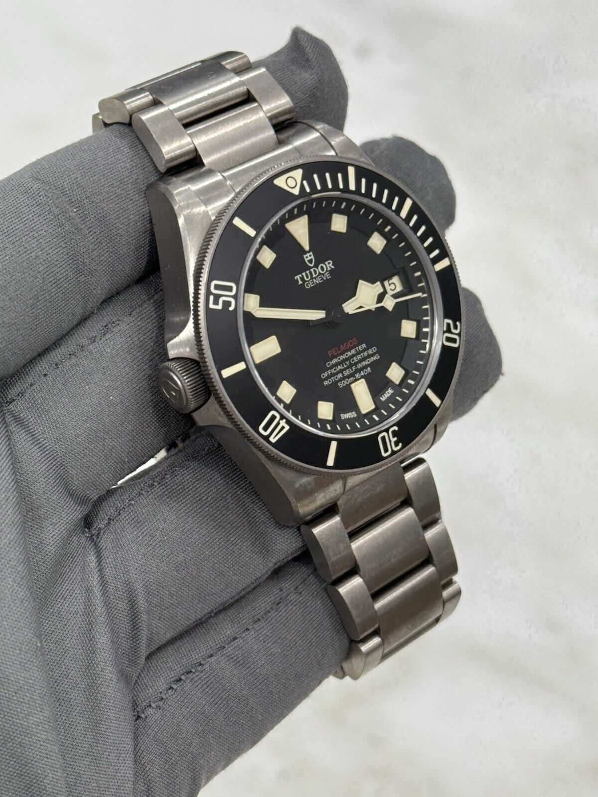 2017 Tudor Pelagos LHD Mens Black Watch 25610TNL Titanium Automatic Watch B/P