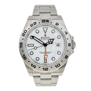 2018 Rolex Explorer II 216570 White Dial 42mm Automatic Men's Watch - Box/Papers