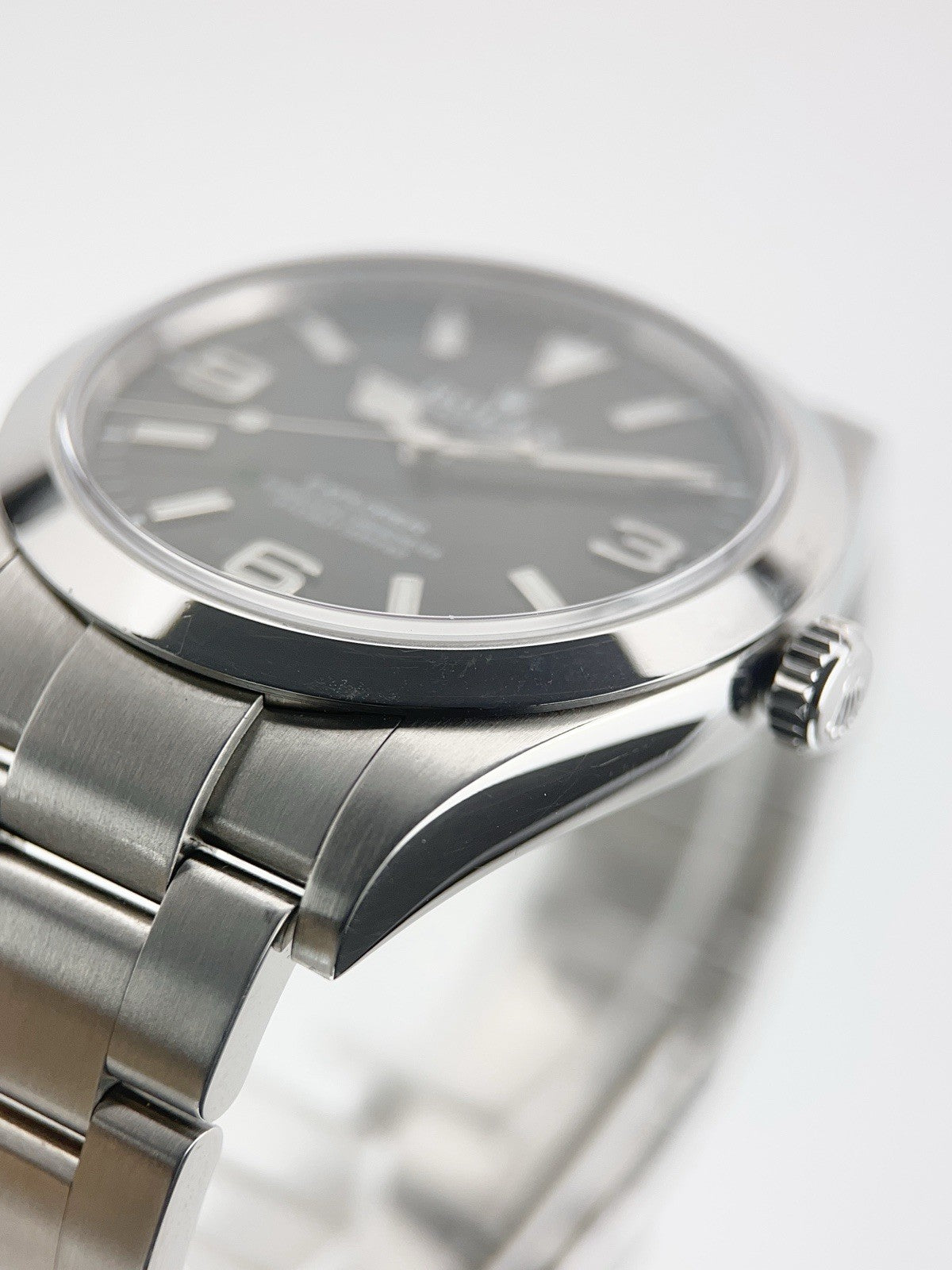 2018 Rolex Explorer Stainless Steel Black Dial 39mm Automatic Men's Watch 214270