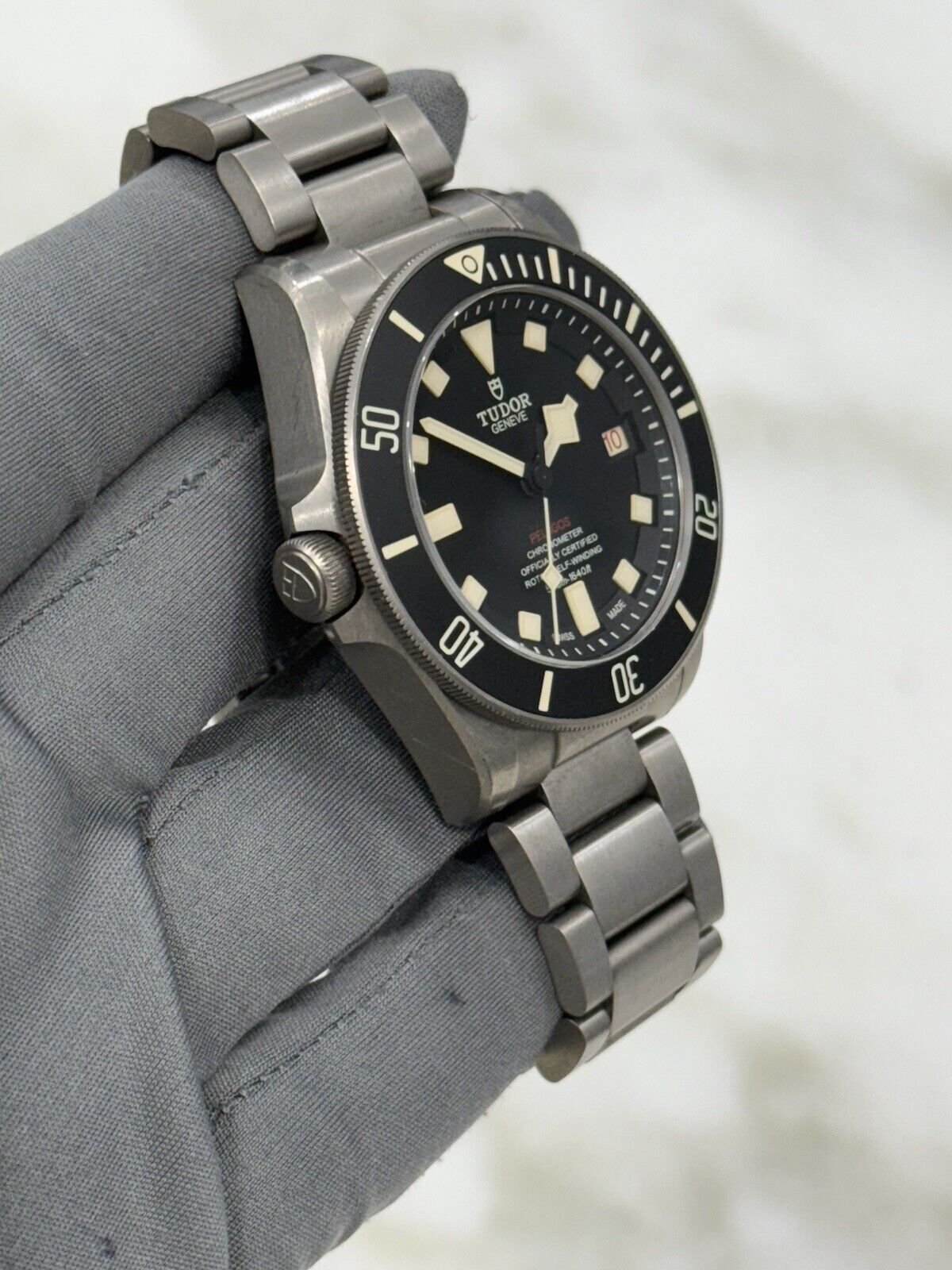 2018 Tudor Pelagos LHD Mens Black Watch 25610TNL Titanium Automatic Watch B/P