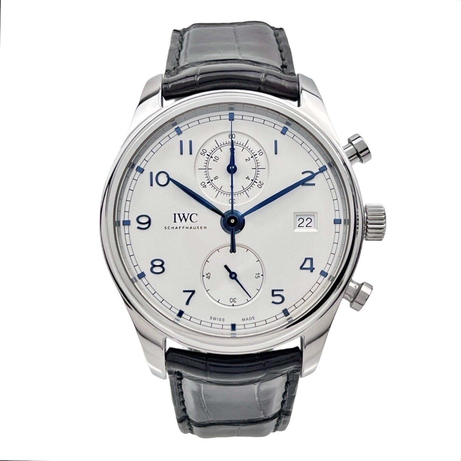 2018 IWC Portuguese Automatic 42mm Silver Dial Watch IW390302 - Box & Papers