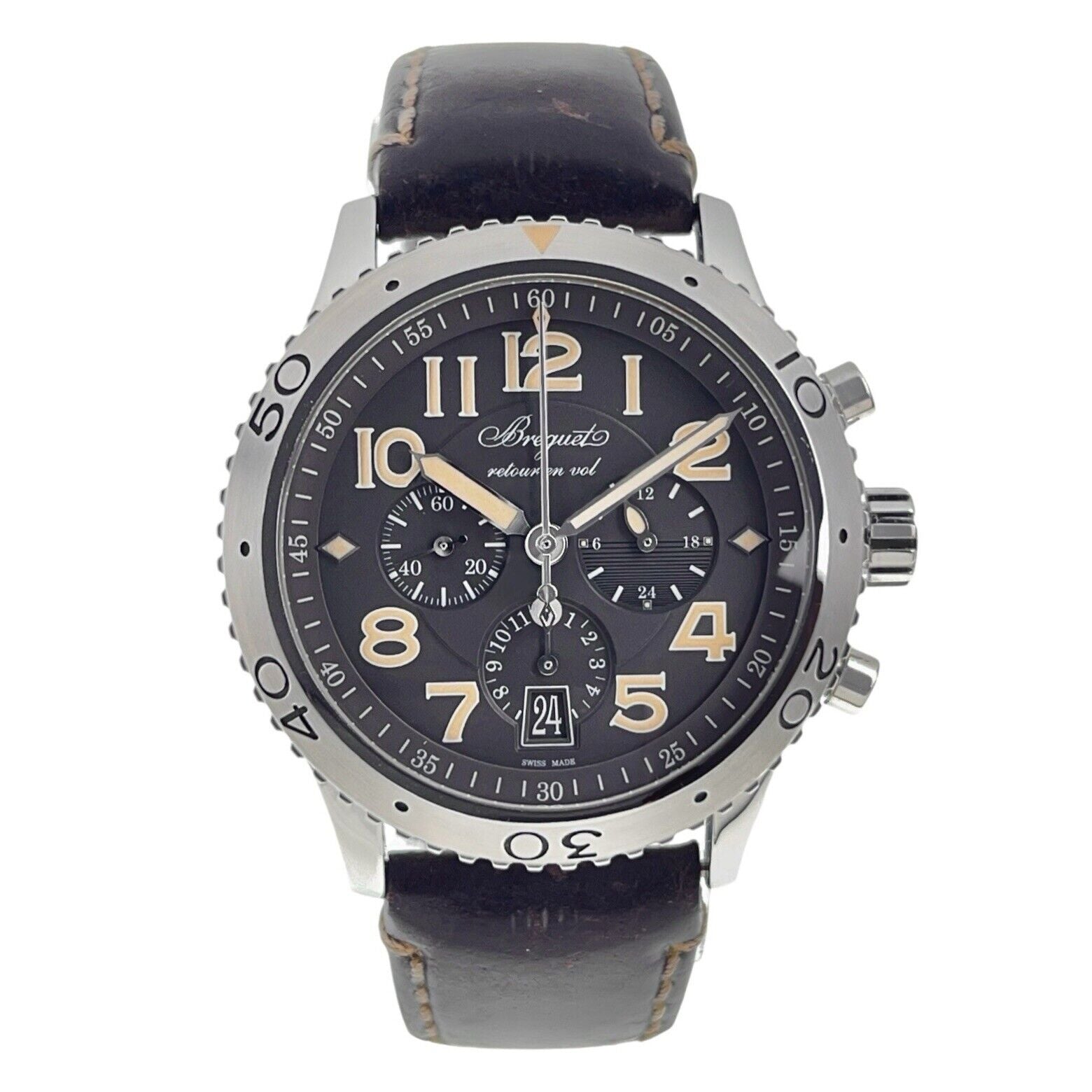 2017 Breguet Type XXI Steel Gray Dial 42mm Automatic Men’s Watch 3817ST