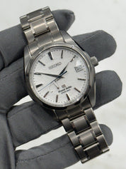 2016 Grand Seiko Spring Drive Snowflake Titanium 41mm Watch SBGA011 W/ Paper