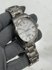 2016 Grand Seiko Spring Drive Snowflake Titanium 41mm Watch SBGA011 W/ Paper
