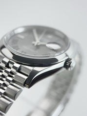 2022 Rolex Datejust Wimbledon Steel Grey Dial 36mm Automatic Men’s Watch 126200