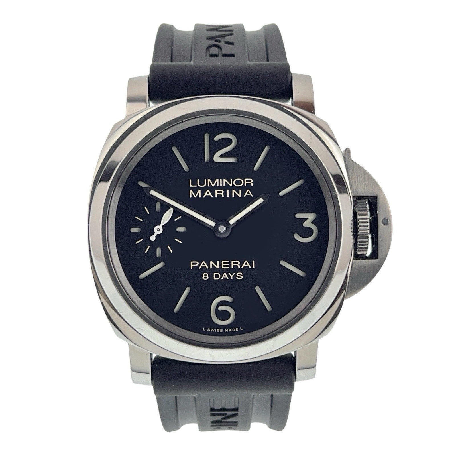 Panerai Luminor Marina Stainless Steel Black Dial 44mm Manual Wind 