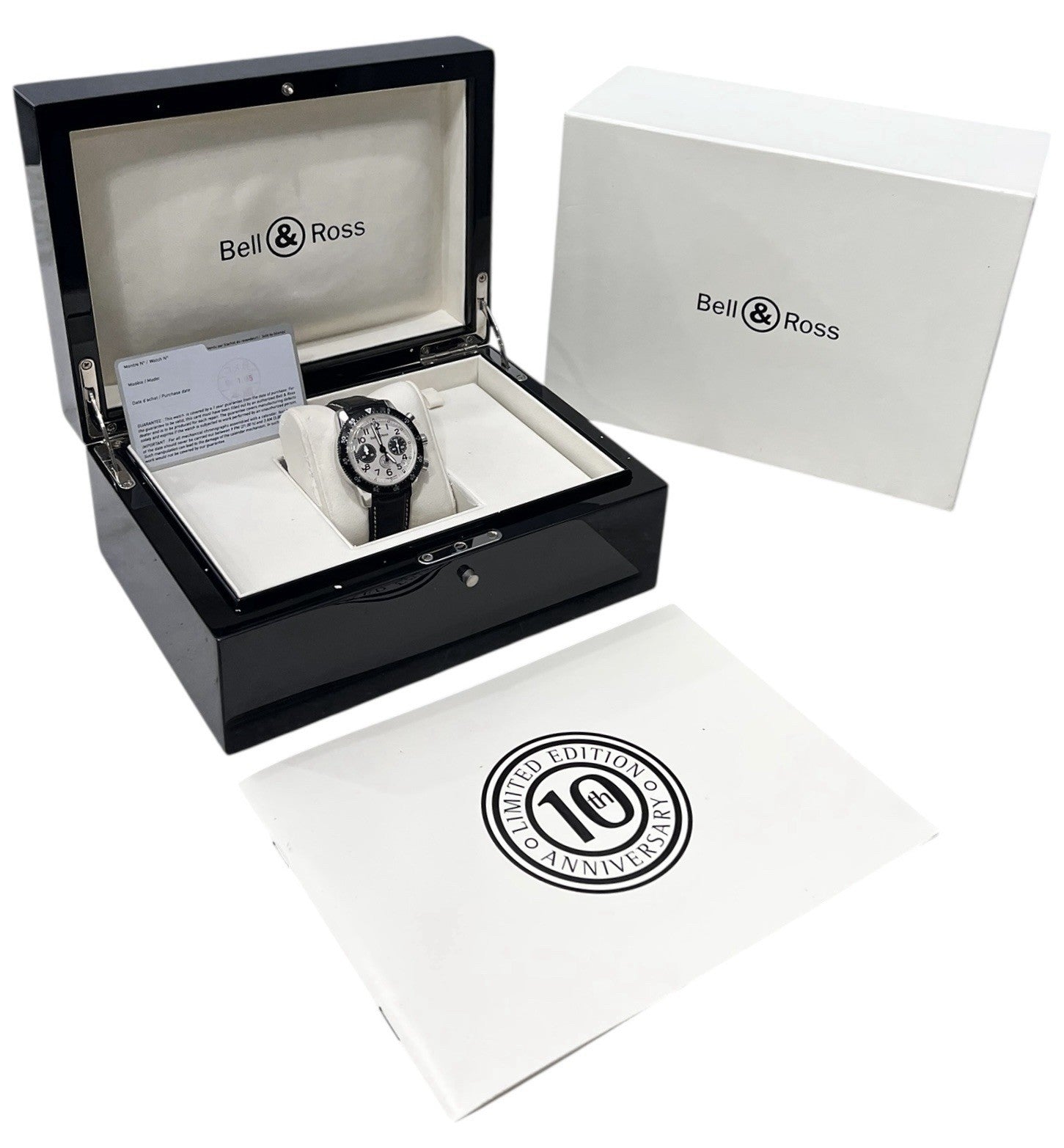 Bell & Ross Classic Pilot Steel White Dial 41mm Automatic Mens Watch CLCH-SAP-10