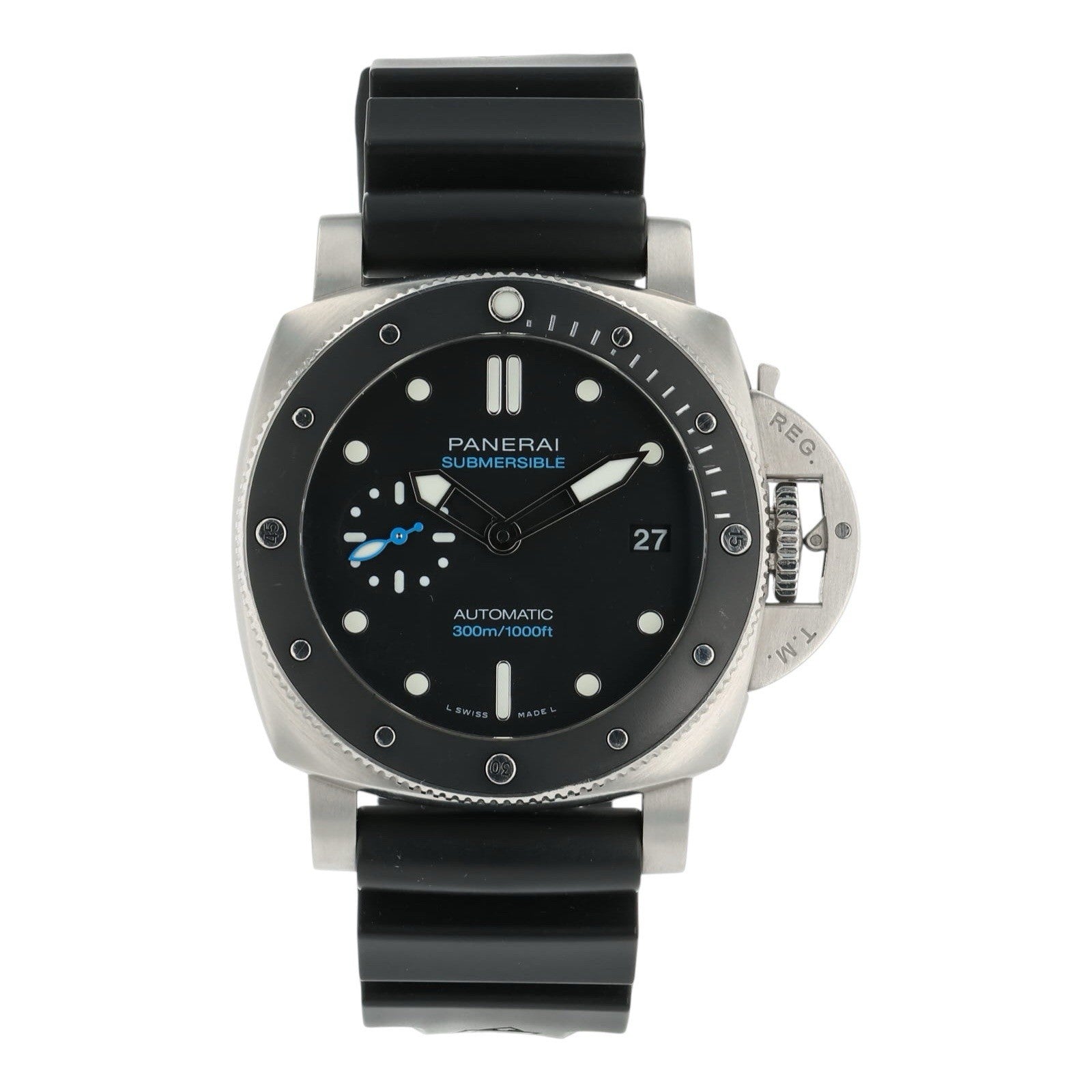 Panerai Submersible Stainless Steel Black Dial 42mm Automatic Mens PAM00683