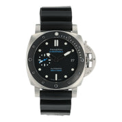 Panerai Submersible Stainless Steel Black Dial 42mm Automatic Mens PAM00683