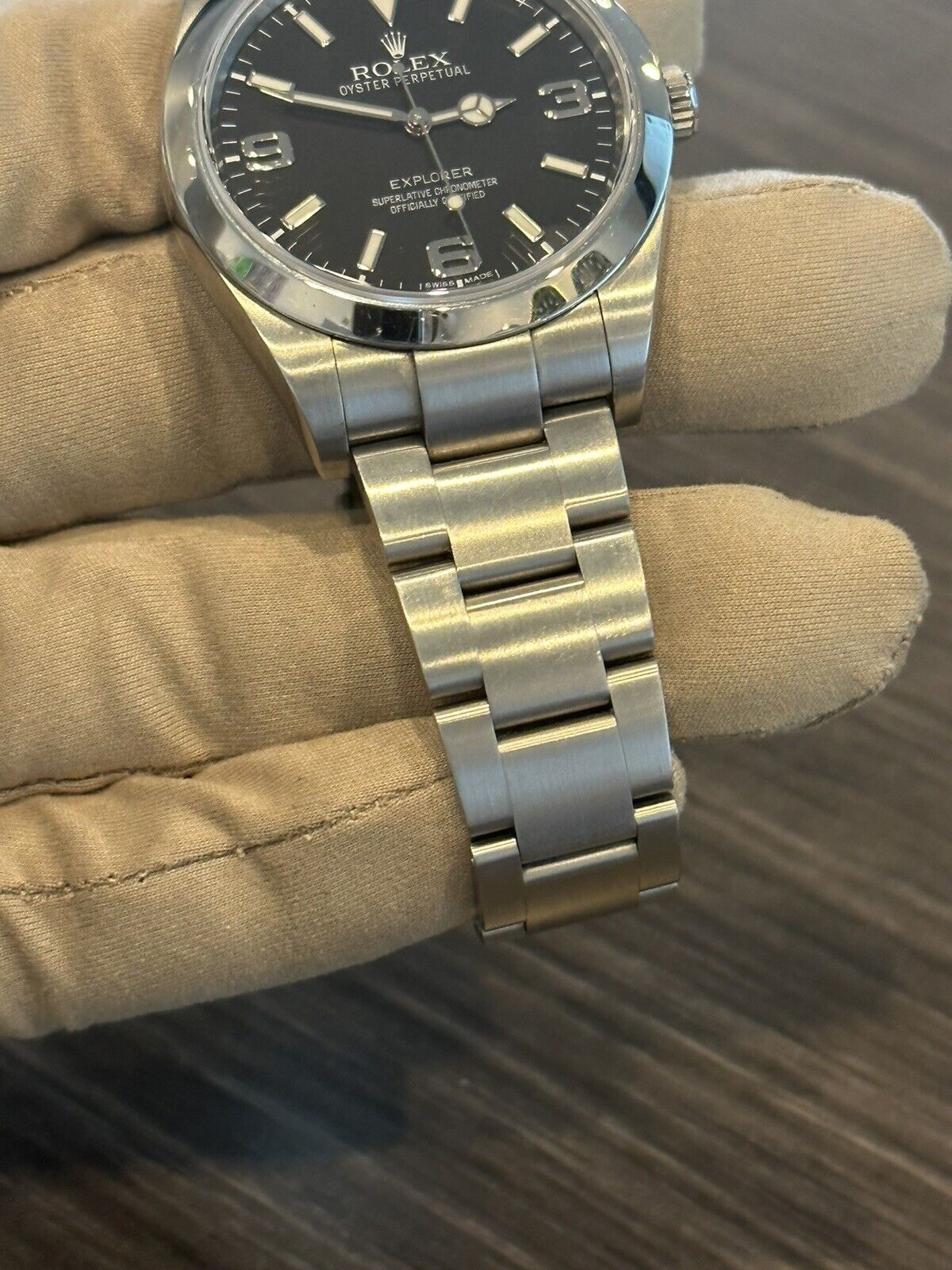 Rolex Explorer I 214270 Random Serial  Automatic Black MK1 Mens Watch
