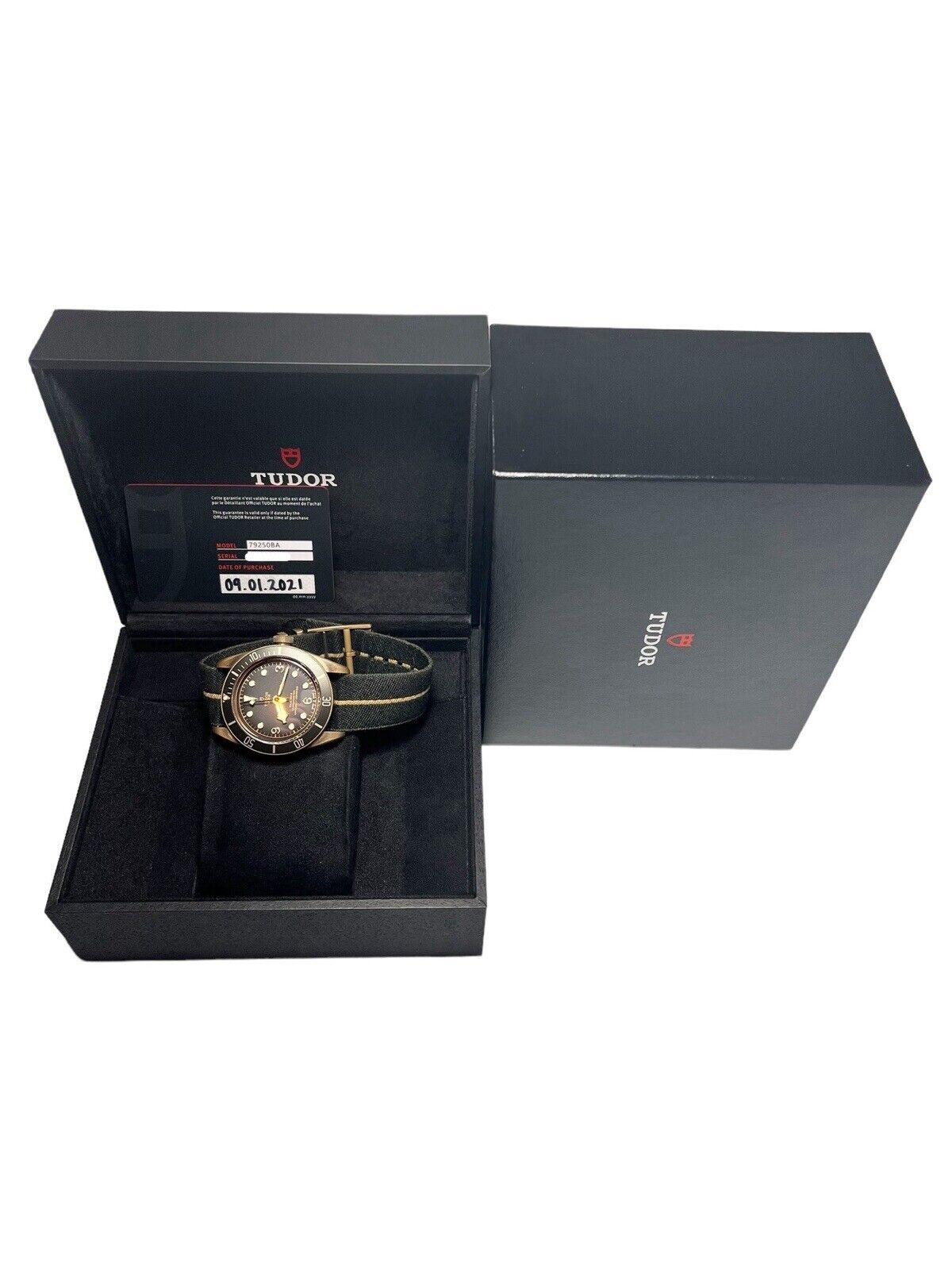 2021 Tudor Black Bay Bronze Green 43mm Automatic Men’s Watch 79250BA - B/P