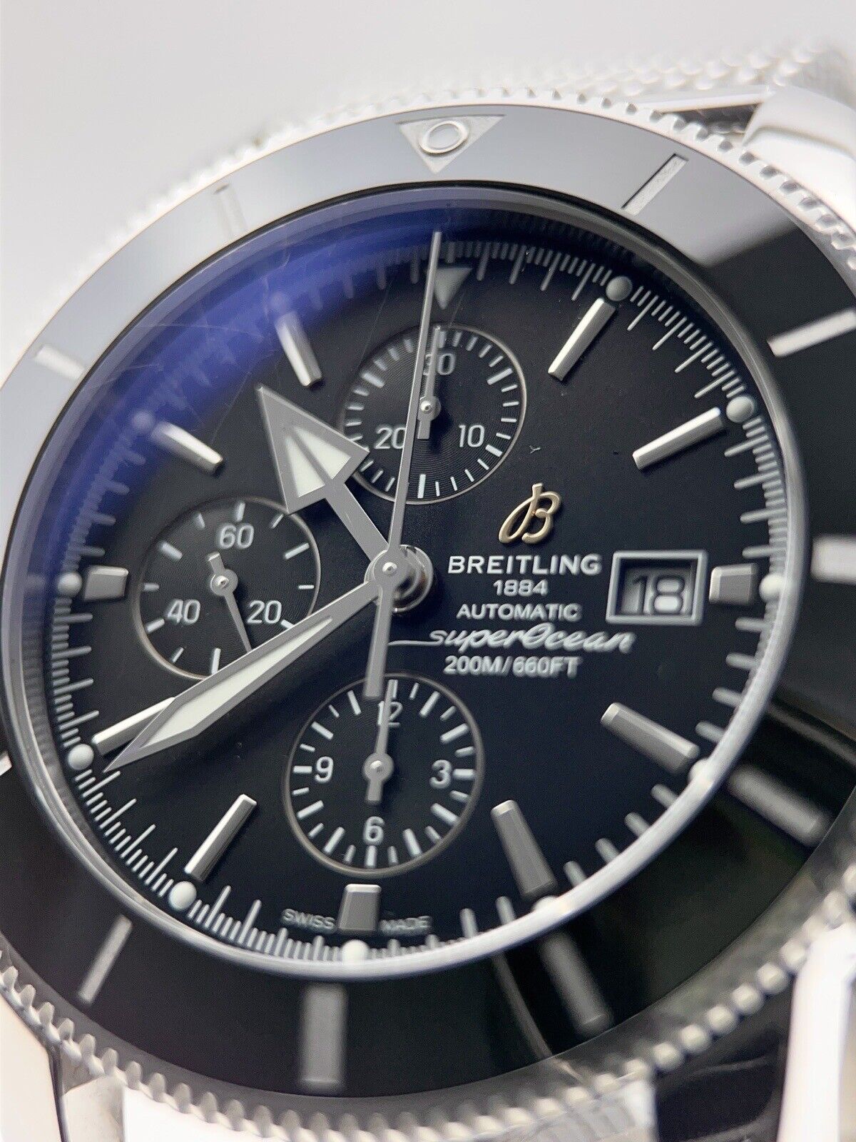 2018 Breitling Superocean Heritage II 46 Complete Black Box Papers A13312