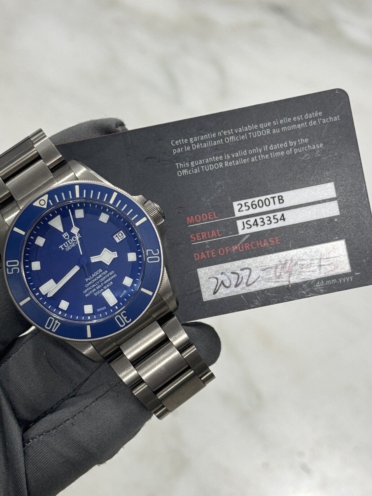 2021 Tudor Pelagos BLUE Titanium 42mm 25600TB Automatic Dive Date Watch