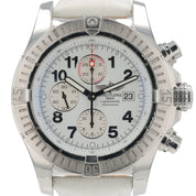 Breitling Super Avenger Stainless Steel White Dial 48mm Automatic Mens A13370