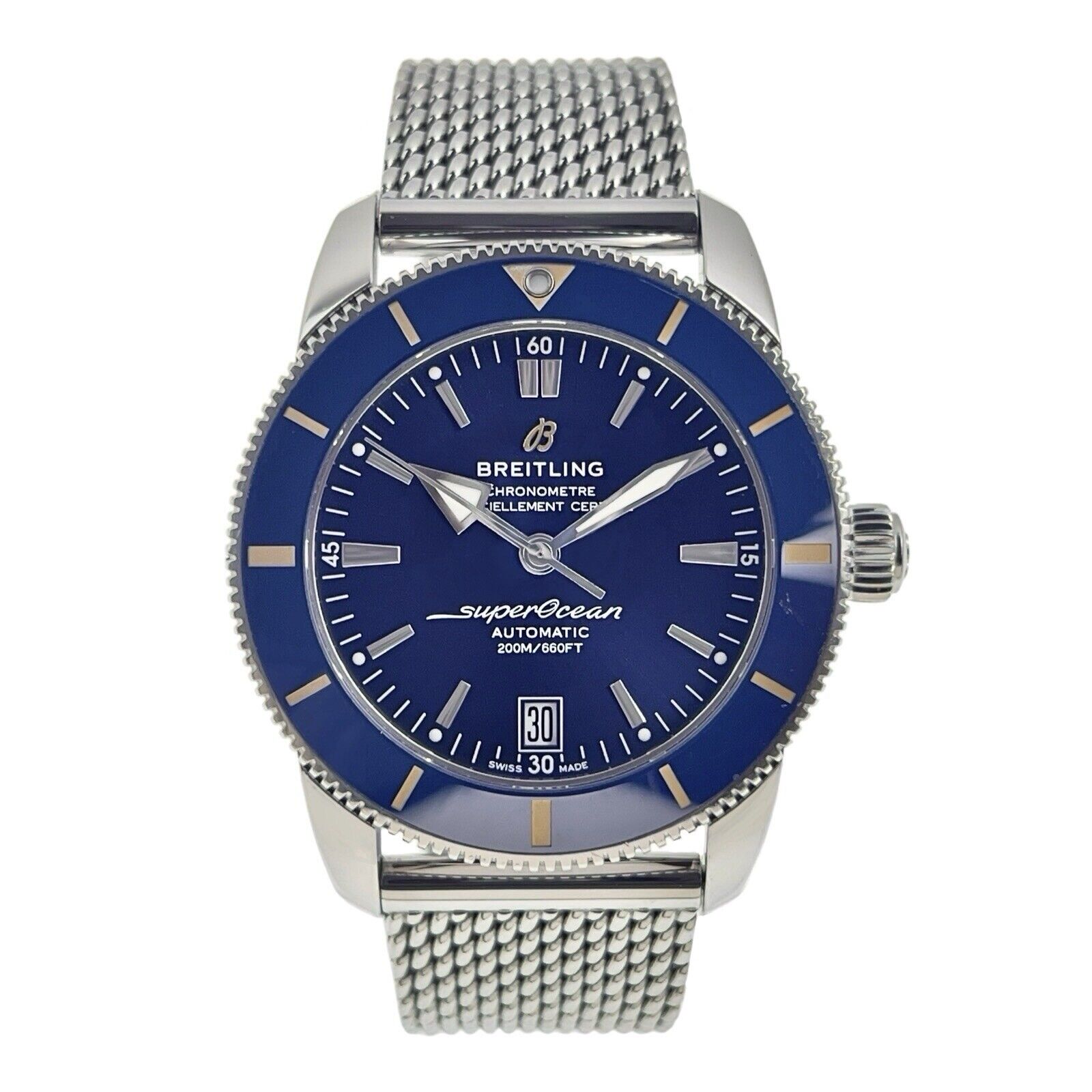 2020 Breitling Superocean Heritage II Steel Blue Dial 42mm Automatic AB2010