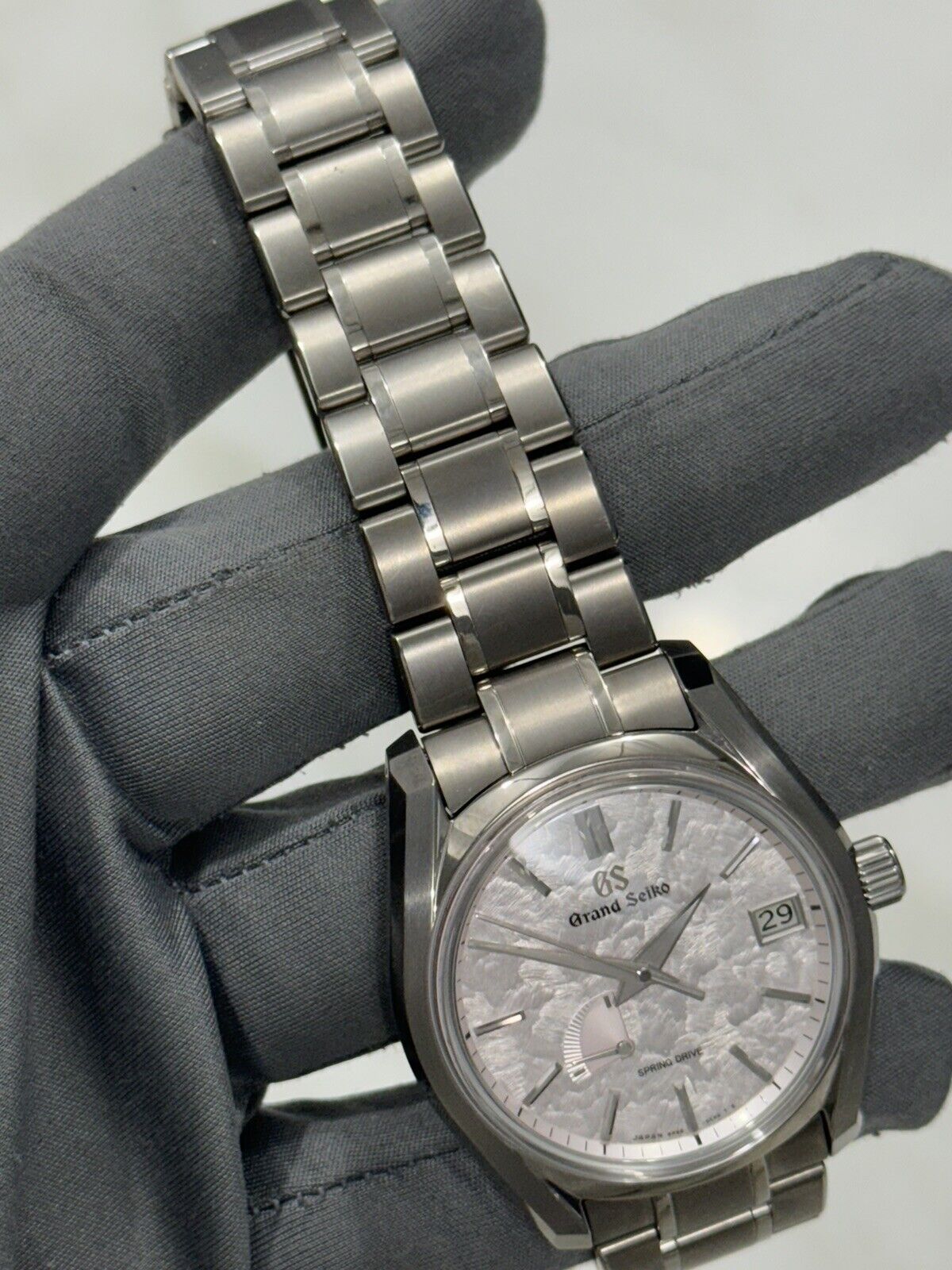 2021 Grand Seiko SBGA413 Spring Pink Dial Men's 40mm Automatic Watch - B/P