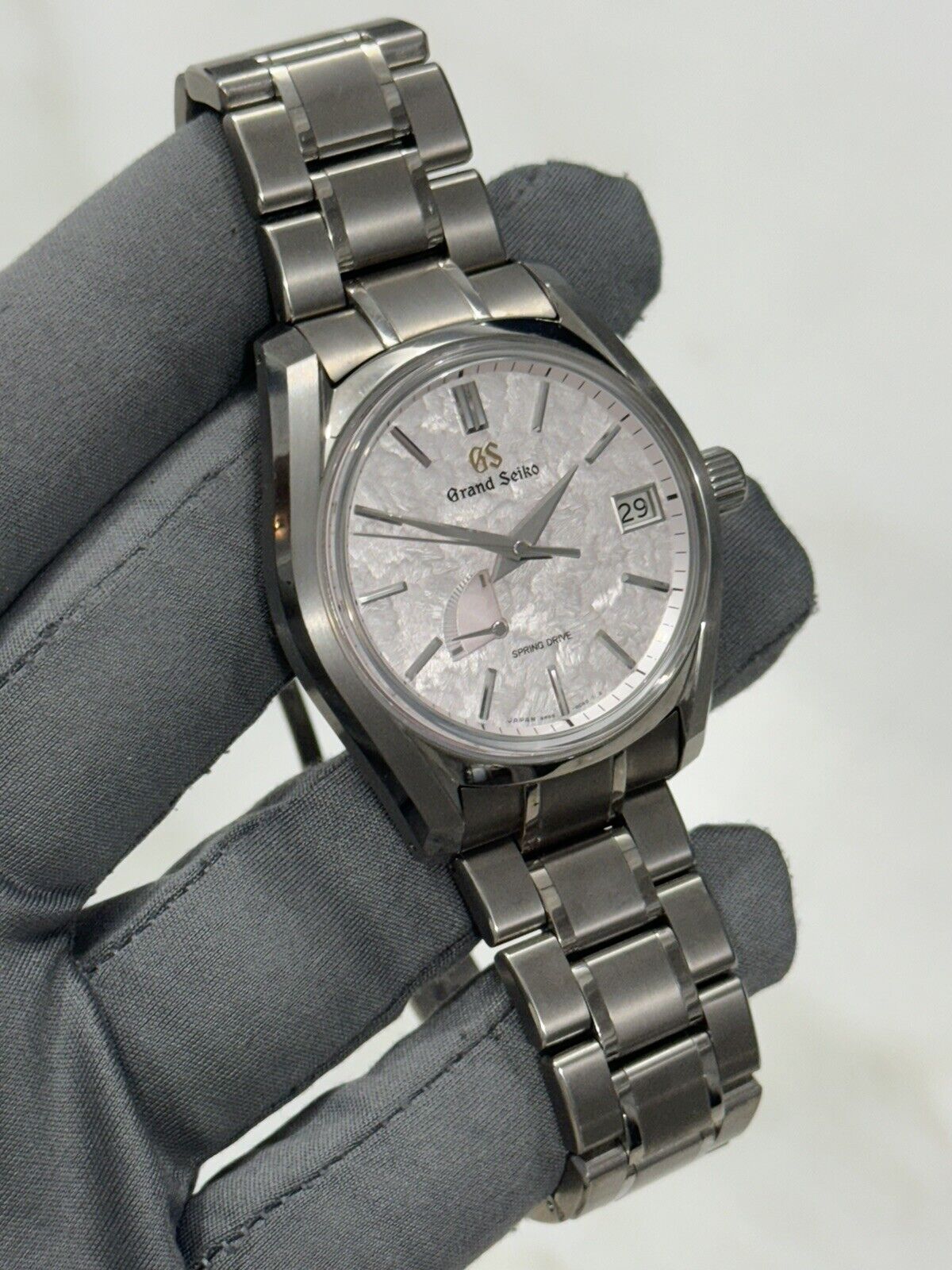 2021 Grand Seiko SBGA413 Spring Pink Dial Men's 40mm Automatic Watch - B/P