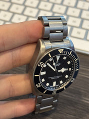 2015 TUDOR Pelagos 25500TN Automatic Titanium Watch Black Dial Mens - B/P