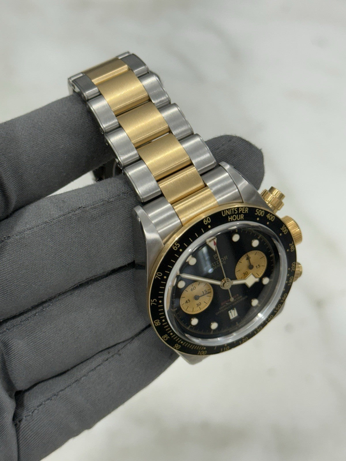 2019 Tudor Black Bay Chronograph S&G 41MM Two Tone Watch 79363N - Box/Papers