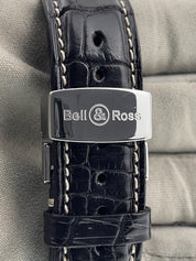 Bell & Ross Classic Pilot Steel White Dial 41mm Automatic Mens Watch CLCH-SAP-10