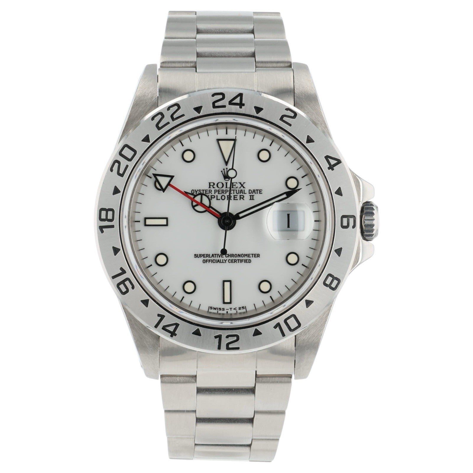 Rolex Explorer II Stainless Steel White Dial 40mm Automatic Movement Mens 16570