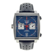 2021 Tag Heuer CAW211P Monaco Calibre 11 Steve McQueen Blue Dial - Box & Papers