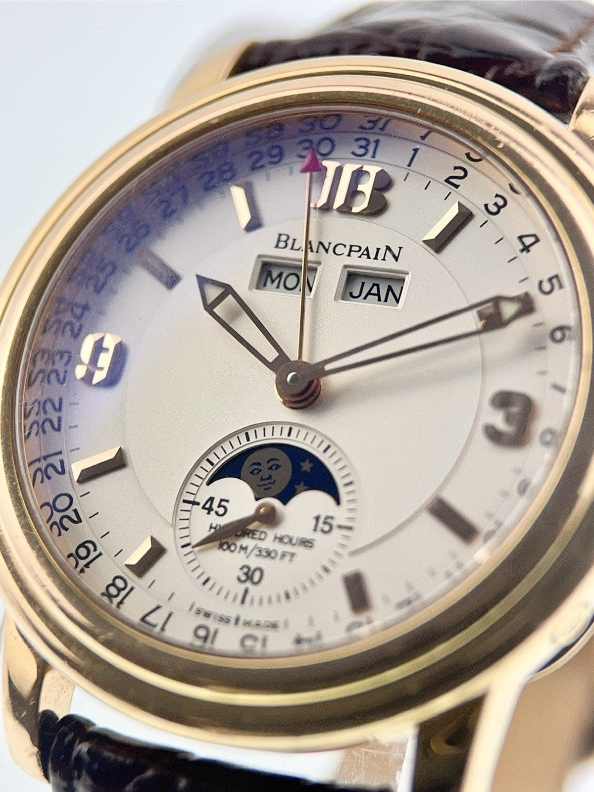 Blancpain Leman 18k Rose Gold 3563A