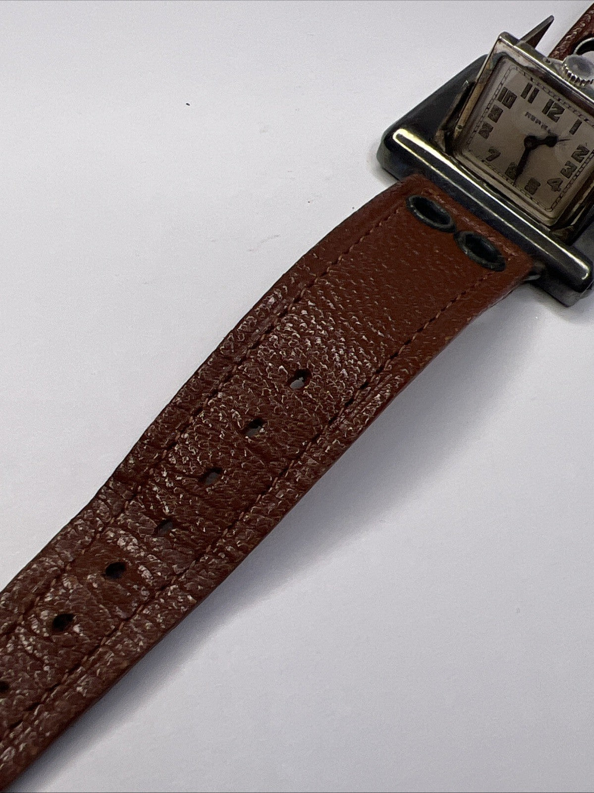 Tavannes Watch Swiss Sterling 925 Case Opens Closes Wrist To Clock -PARTS REPAIR