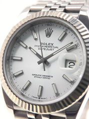 2019 Rolex Datejust 41 Steel White Dial 41mm Automatic Men’s Watch 126334 - B/P