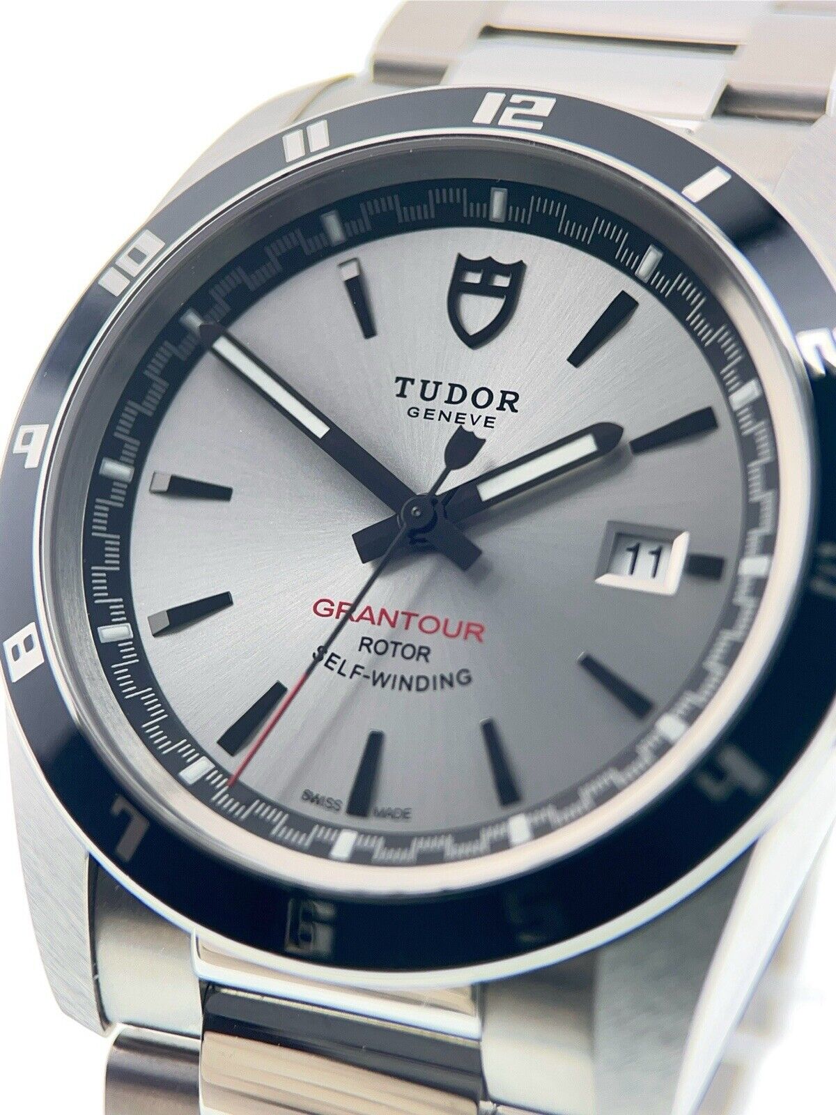 Tudor Grantour Date Stainless Steel Silver Color Dial 42mm
