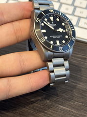 2015 TUDOR Pelagos 25500TN Automatic Titanium Watch Black Dial Mens - B/P