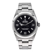 2005 Rolex Explorer I Black 36mm 3-6-9 Stainless Steel Oyster Watch 114270