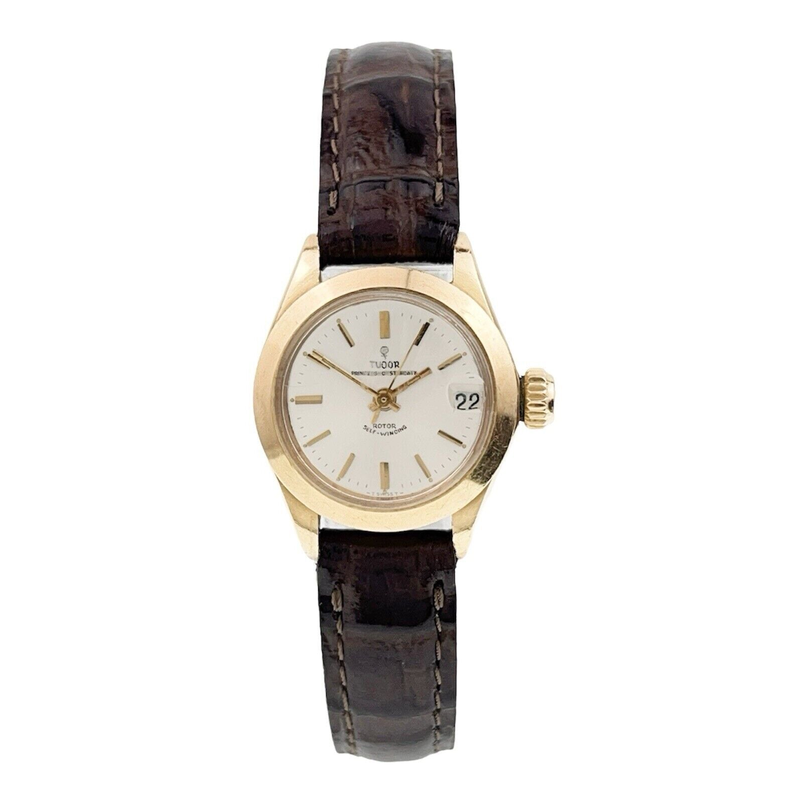 Tudor Princess Oysterdate 18k Gold 22mm Automatic Women