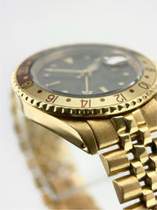 Rolex GMT Master Rootbeer 18k Gold Brown Dial 40mm Automatic Watch 16718 (Trade for AA included)