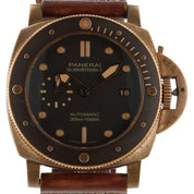 Panerai Submersible Bronze Brown Dial 47mm Automatic Movement Mens PAM00968