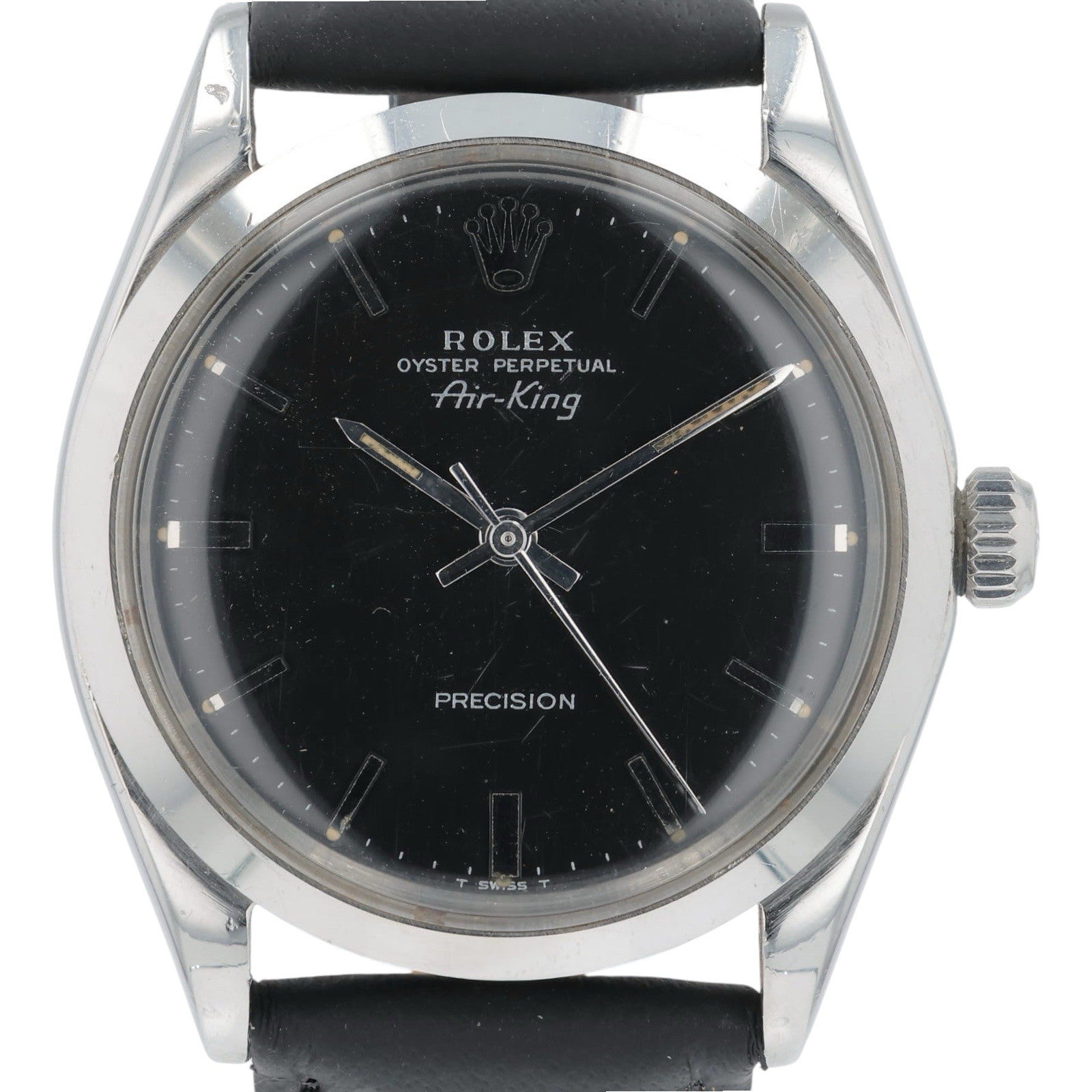 Rolex Air King Stainless Steel Black Dial 34mm Automatic Movement Men’s 5500