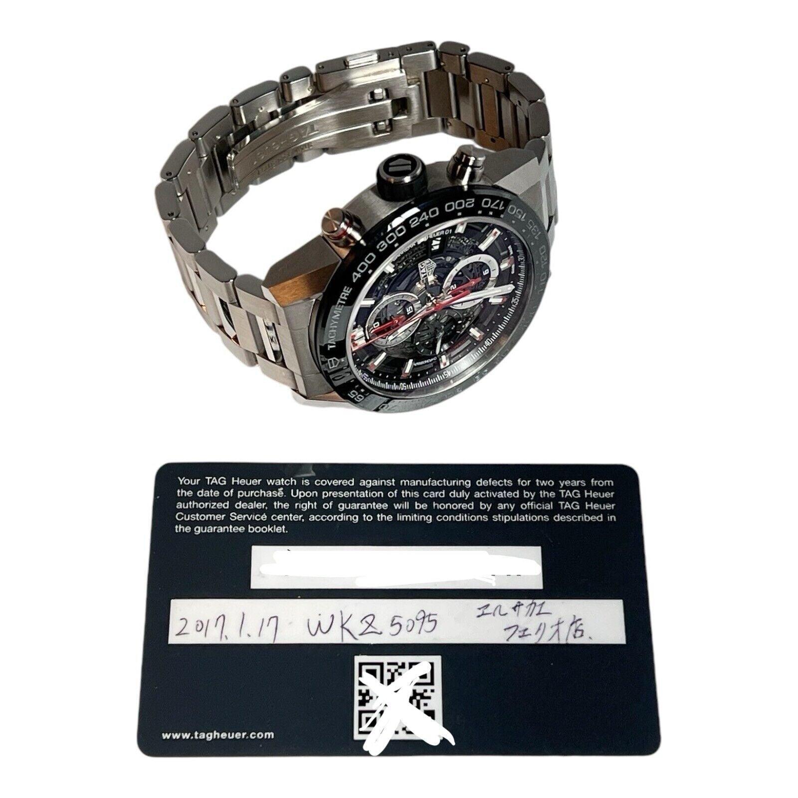 2017 Tag Heuer Calibre Heuer 01 Steel 43mm Automatic Men’s Watch CAR2A1W