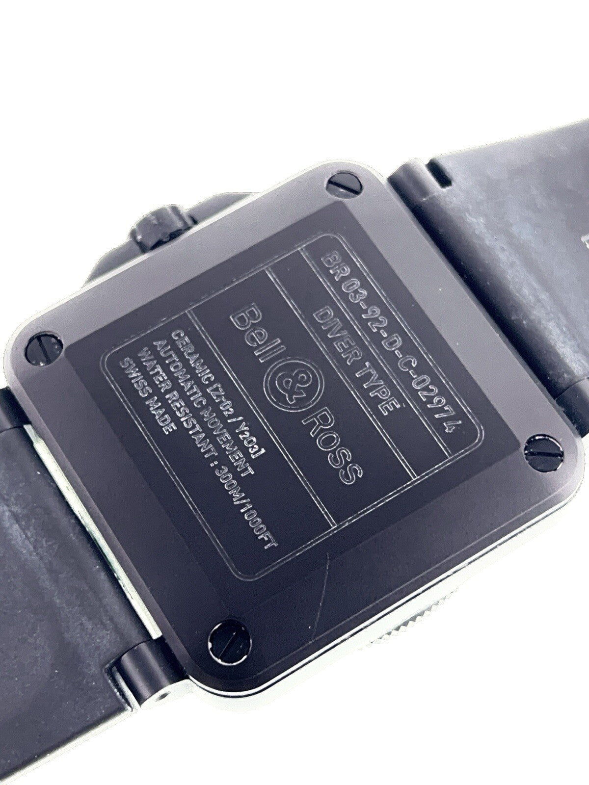 Bell & Ross Ceramic Black Dial 42mm Automatic Movement Men’s Watch BR03-92-D-C