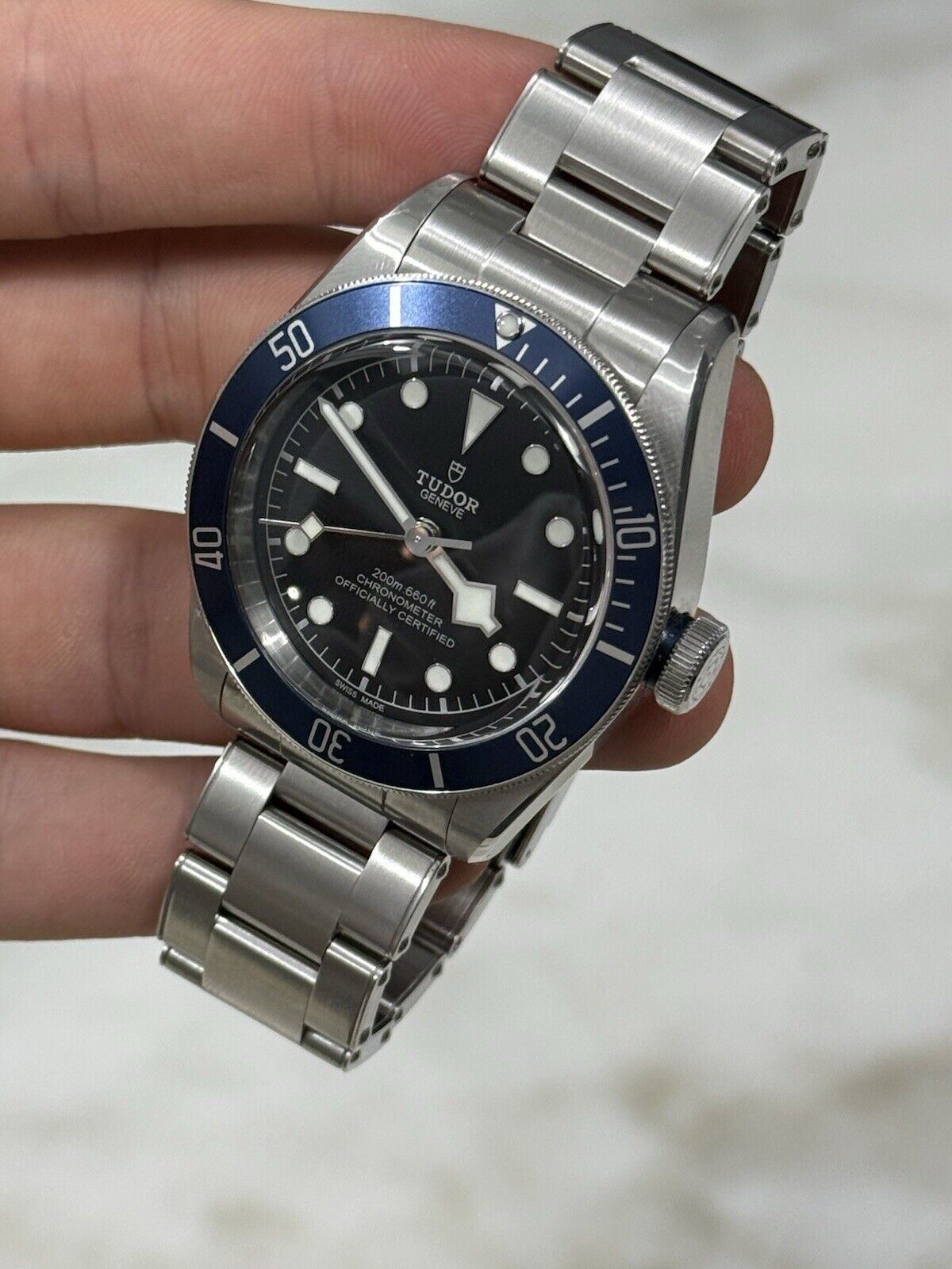 2022 TUDOR Black Bay Blue Stainless Steel Men's Watch 79230B - Box & Papers