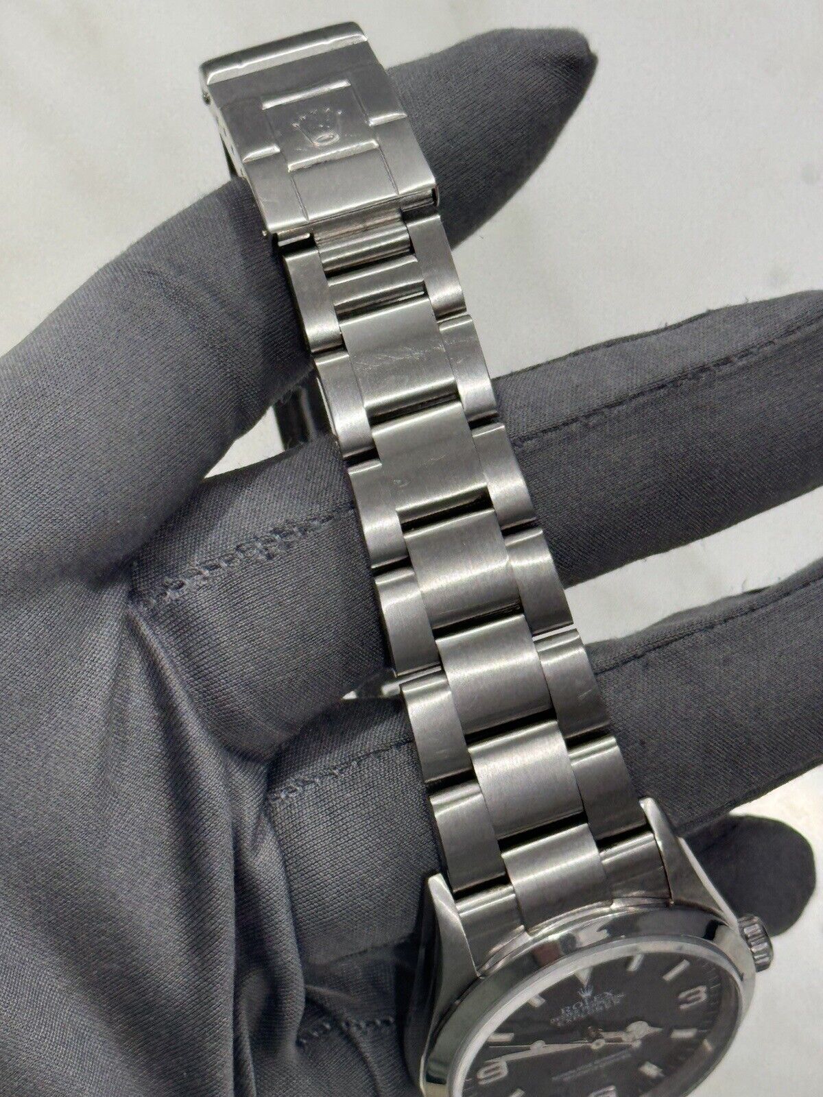 2005 Rolex Explorer I Black 36mm 3-6-9 Stainless Steel Oyster Watch 114270