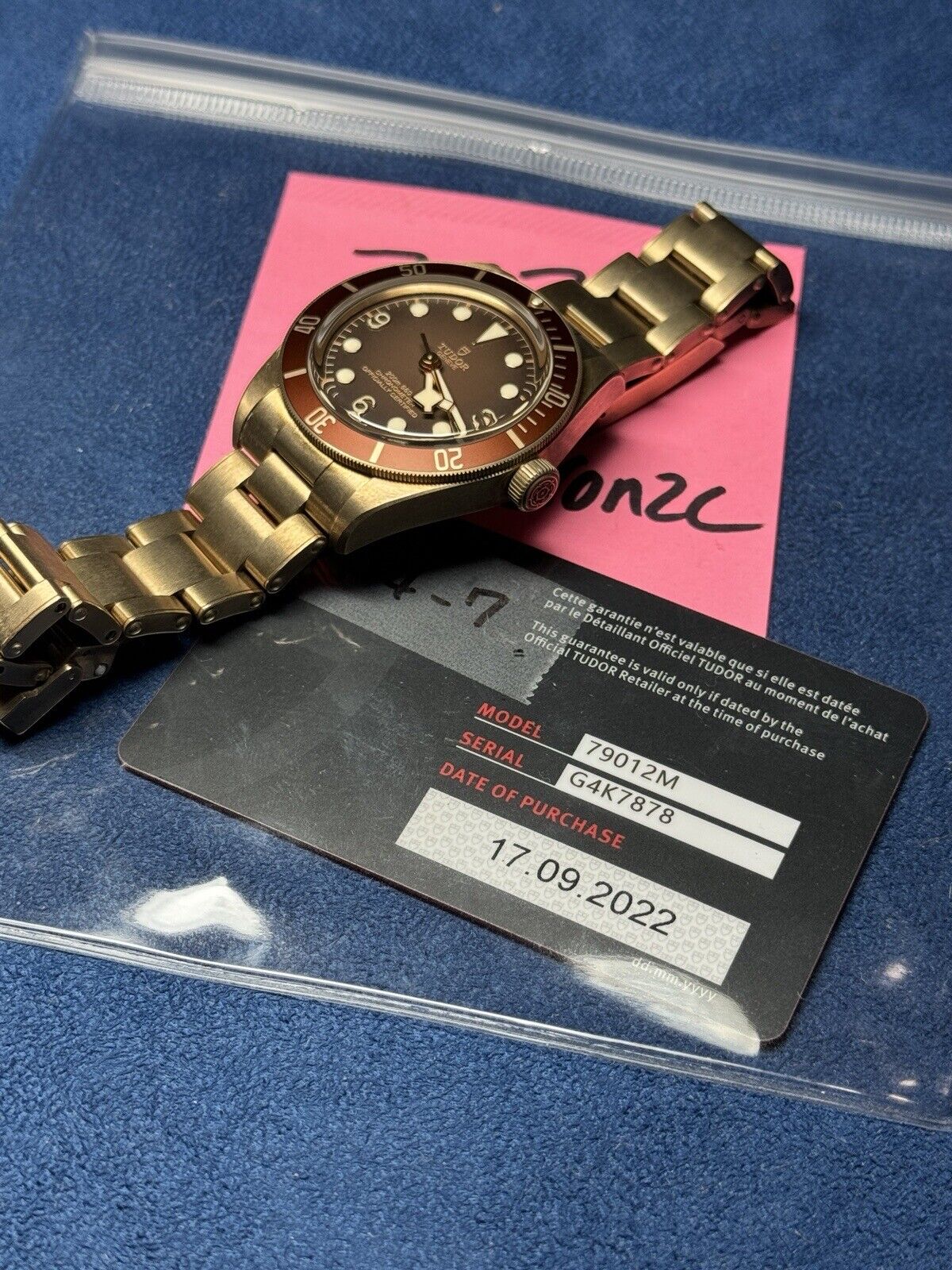 2022 Tudor Black Bay Fifty Eight Bronze 39mm Automatic Men’s Watch 79012M