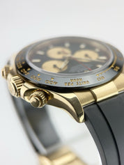 2018 Rolex Daytona 18k Yellow Gold Black Dial 40mm Automatic Mens Watch 116518LN