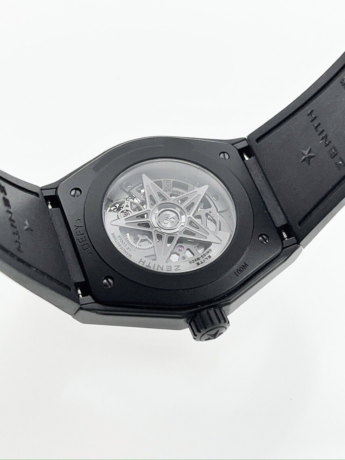 Zenith Defy Skeleton Black Ceramic 41mm Men’s Watch 49.9000.670 - Box/Papers